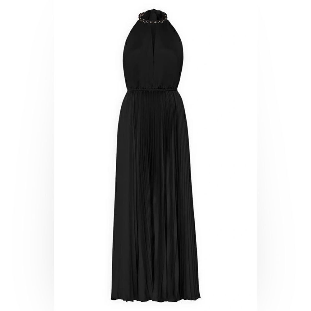 MILLY
Kora Pleated Chain Neck Dress
